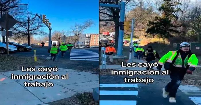 Sorprende migración a trabajadores indocumentados en una construcción y salen corriendo