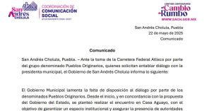 Lamenta gobierno de Lupita Cuautle falta de disposición por bloqueo en la federal Atlixco