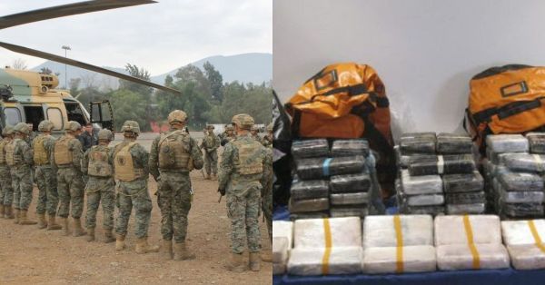 Detienen a suboficiales del Ej&eacute;rcito de Chile con 161 kilos de coca&iacute;na