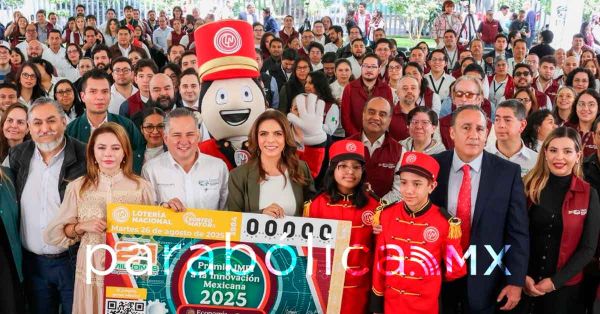 Viajará por todo el país el Premio IMPI a la Innovación 2025 en billete de Lotería Nacional