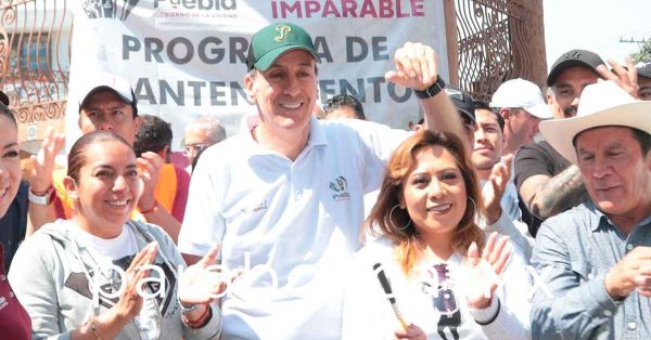 Impulsa Pepe Chedraui faena de conservaci&oacute;n en el parque principal de San Felipe Hueyotlipan