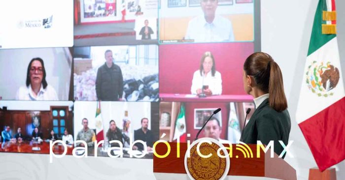 Se ha desplegado m&aacute;s de 52 mil funcionarios en las zonas siniestradas de la huasteca: Sheinbaum