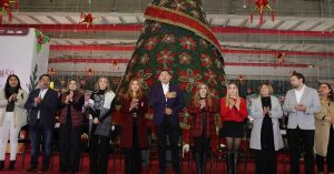 Conviven familias poblanas en el Festival Navide&ntilde;o 2025