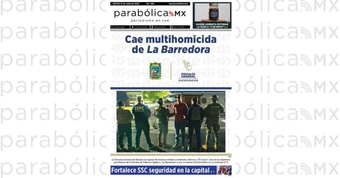 Checa la edición PDF de este jueves 31 de julio