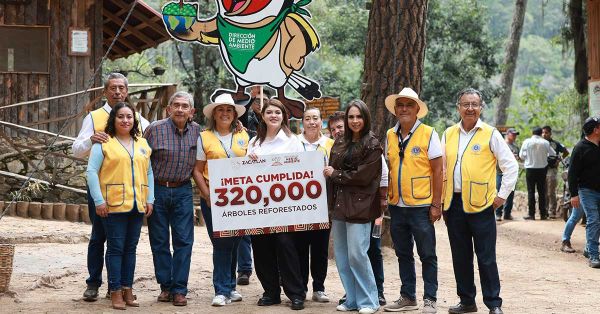 Alcanza Zacatlán 320 mil árboles plantados en temporada de reforestación 2025