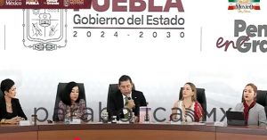 Encabeza Armenta conferencia de prensa del 4 de septiembre