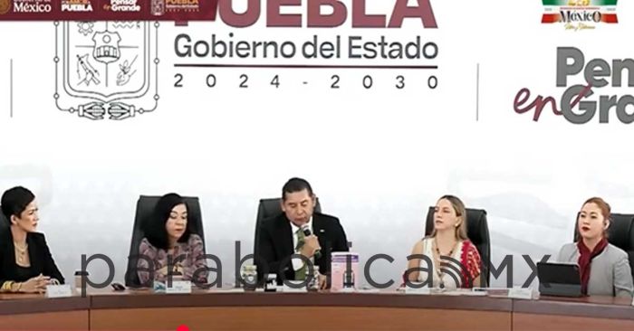 Encabeza Armenta conferencia de prensa del 4 de septiembre