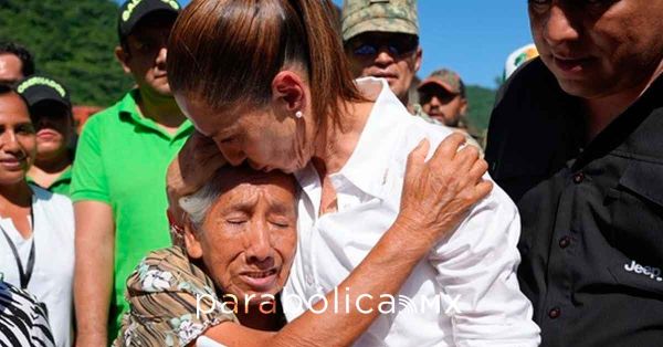 Recorre Sheinbaum zonas afectadas en San Luis Potos&iacute;; tambi&eacute;n regres&oacute; a Veracruz
