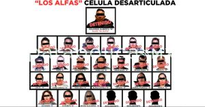 Detienen a 27 integrantes de “Los Alfas”, célula delictiva con presencia en el Edomex