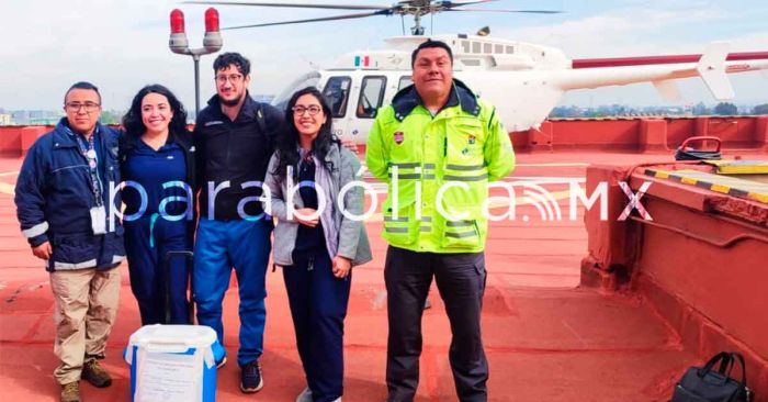 Apoya Salud con traslado aéreo de hígado a la CDMX