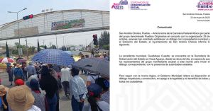 Acudió Lupita Cuautle a Casa Aguayo para diálogo con manifestantes de la Federal Atlixco