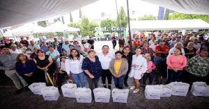 Realizan segunda entrega de apoyos alimentarios en San Andrés Cholula