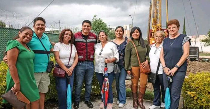 Encabeza Omar Mu&ntilde;oz perforaci&oacute;n de pozo en Sanctorum