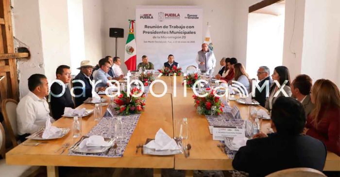 Sostiene Armenta una reunión presidentes municipales de la microrregión 20 de Texmelucan