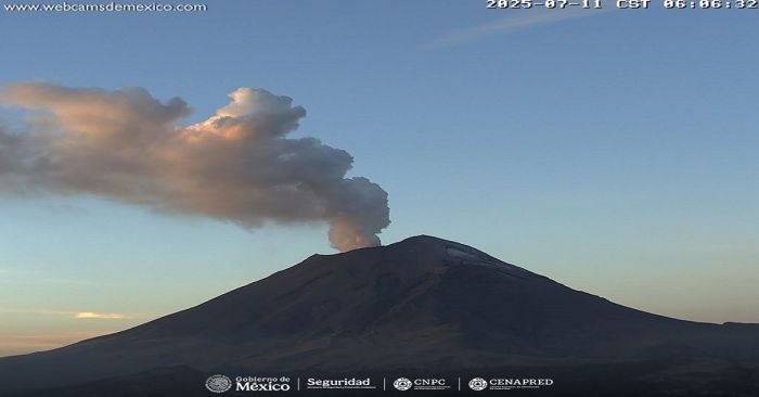 Aumenta actividad el Popocatépetl con 86 exhalaciones