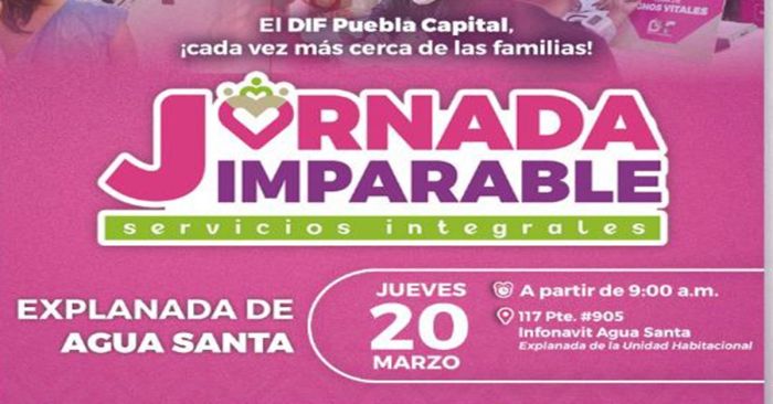 Realizara SMDIF Jornada Imparable en el Infonavit de Agua Santa