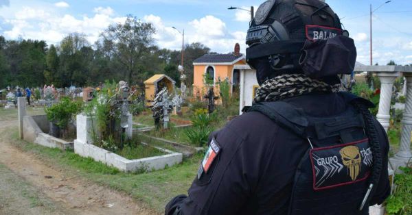 Implementan operativo conjunto por Día de Muertos en Cholula