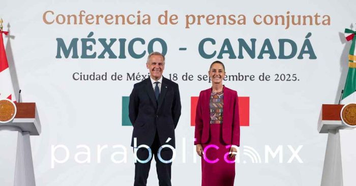 Anuncian Sheinbaum y Carney plan de acción México-Canadá