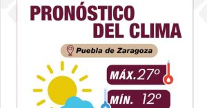 Seguirán temperaturas cálidas en Puebla capital