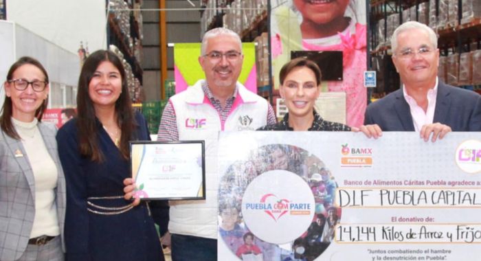 Entrega MariElise Budib donativo al Banco de Alimentos Cáritas