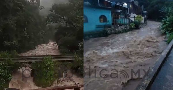 Dejan fuertes lluvias diversos daños en al menos 12 municipios de Puebla; la mayoría en la Sierra Norte