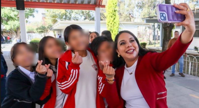 Encabeza Tonantzin Fernández acciones para prevenir la violencia en escuelas de San Pedro Cholula