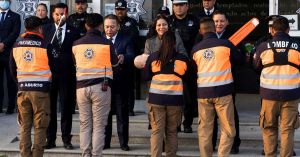 Equipa Lupita Cuautle a Policía y Protección Civil de San Andrés Cholula