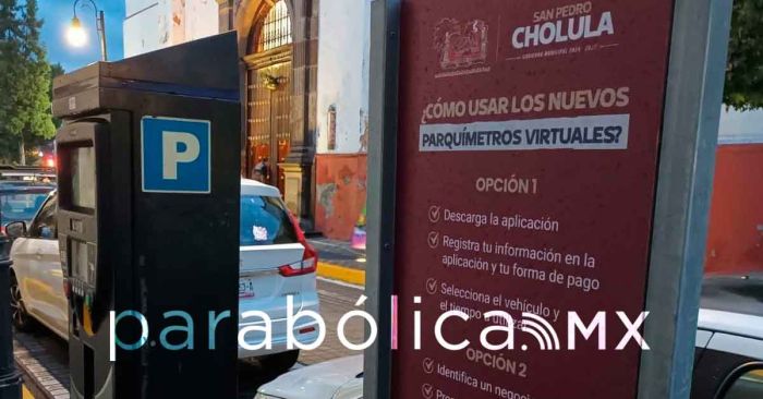 Reanudan el sistema de parquímetros en San Pedro Cholula
