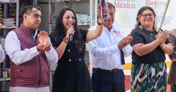 Inaugura Tonantzin Fernández la primera Tienda Bienestar de su administración