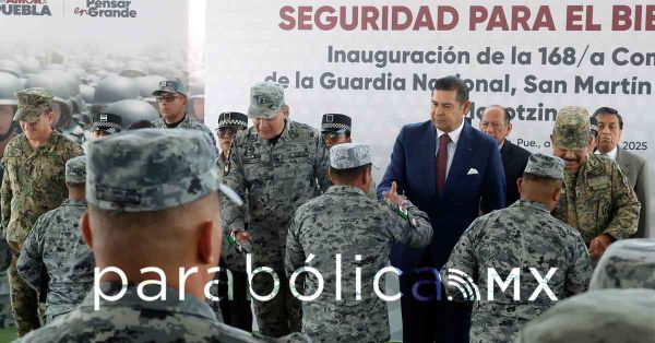 Inauguran la 168/a Compañía de la Guardia Nacional en Texmelucan