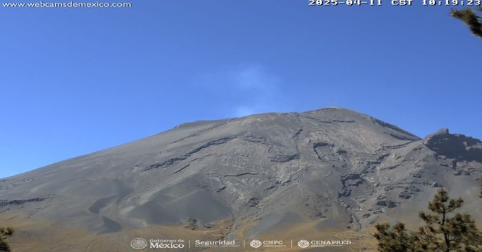 Continúa tranquilo el Popocatépetl, registra 37 exhalaciones en 24 horas