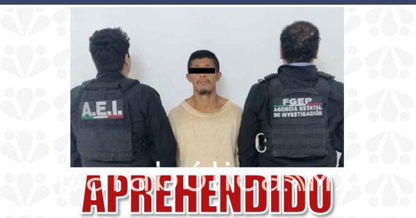 Cae probable responsable de robo agravado en la Ciudad de Puebla.