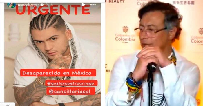 Pide Petro para encontrar a dos cantantes colombianos en M&eacute;xico