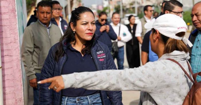 Atiende Lupita Cuautle a familias afectadas por las lluvias