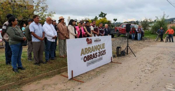 Arranca Tonantzin Fernández segunda etapa de rehabilitación de calles en San Pedro Cholula