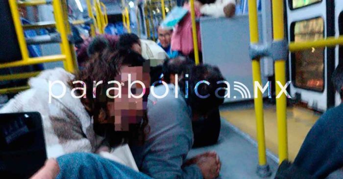 Causa balacera pánico a los pasajeros del RUTA en bulevar Valsequillo