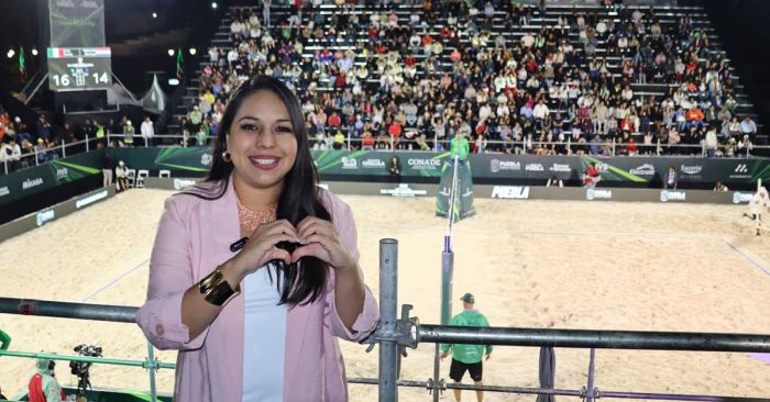 Incentiva Mundial de Voleibol a jóvenes de San Pedro Cholula: Tonantzin Fernández