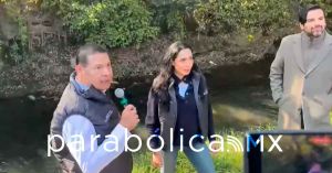 Encabeza Armenta recorrido de obras en el r&iacute;o Atoyac