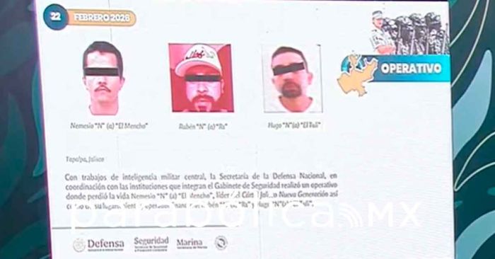 Detalla Harfuch golpes al grupo delictivo que encabezaba "El Mencho"