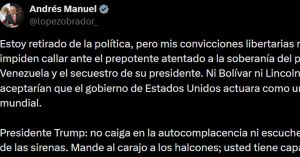 Reaparece AMLO tras ataque a Venezuela: llama a Trump a no caer en la autocomplacencia