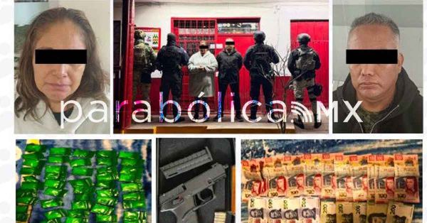 Permite cateo interinstitucional detener a dos personas y asegurar droga en Huauchinango: FGE