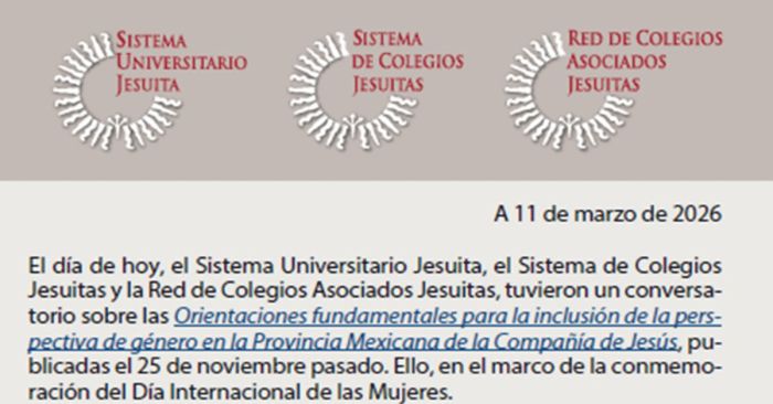 Organiza Ibero y colegios Jesuitas conversatorios por D&iacute;a Internacional de la Mujer