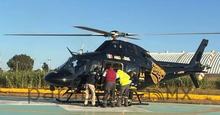 Realizan traslado a&eacute;reo a menor con dengue