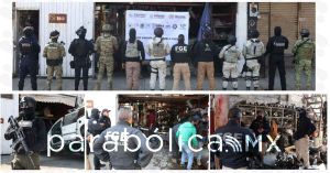 Aseguran autopartes en operativo interinstitucional en la 46 Poniente: FGE