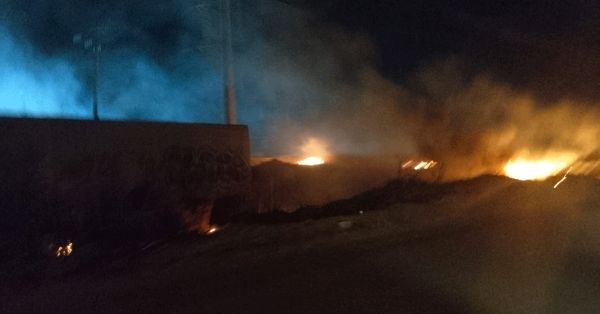 Se registra incendio de pastizal en San Jer&oacute;nimo Caleras
